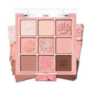 Палетка тіней для повік HOLIKA MY FAVE MOOD EYE PALETTE 08 SHELL ON THE BEACH